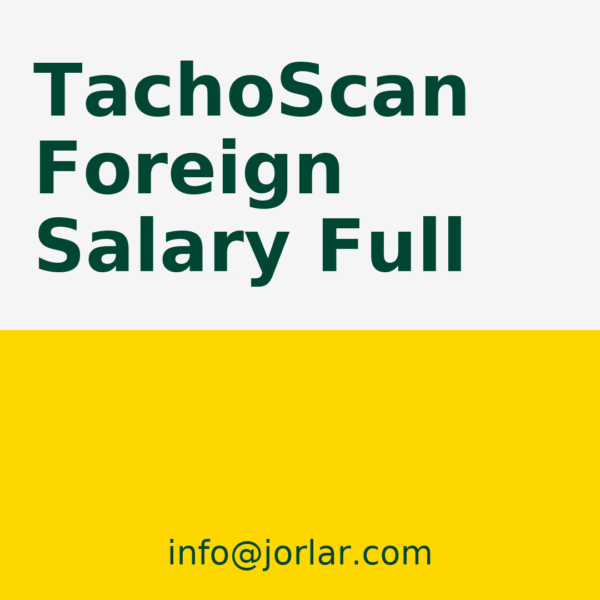 TachoScan - New license TachoScan® - Foreign Salary