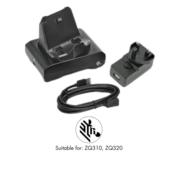 Zebra ZQ300 Series 1-Slot Printer Docking Cradle (CRD-MPM-1SCHGUK1-01)